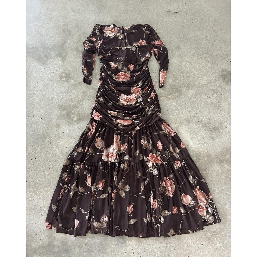 Anthropologie Erin Fetherston Maxine Mesh Maxi Dress Size M